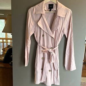 Forever21 light pink trench coat